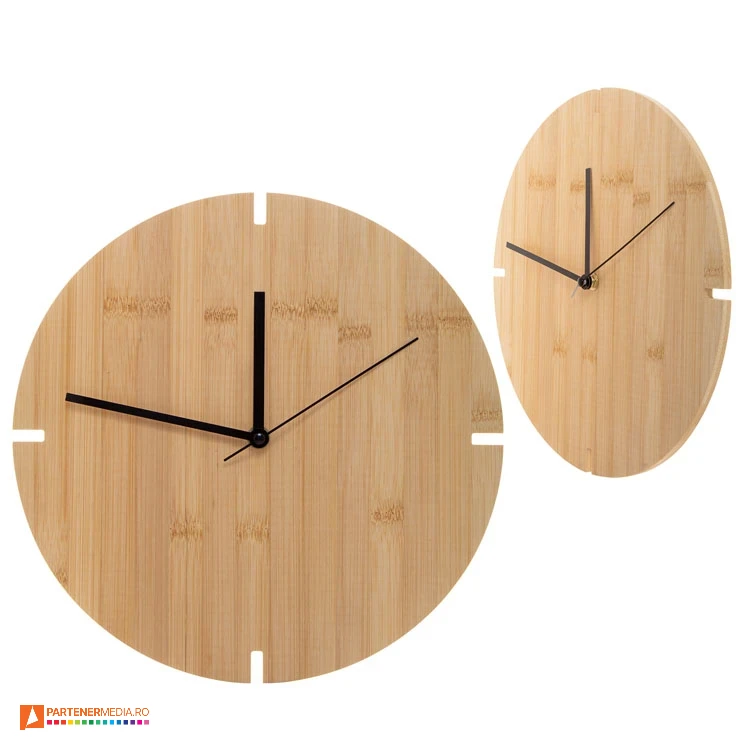 ceasuri promotionale de perete din lemn de bambus ap800758 poza 1