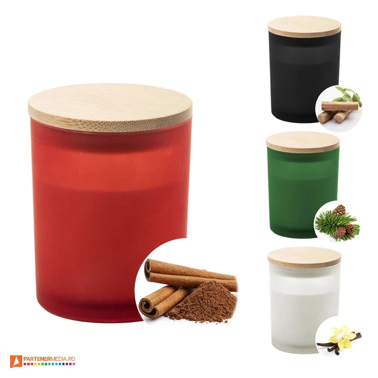 lumanari parfumate promotionale cu candela din sticla si capac ap800762 poza 1