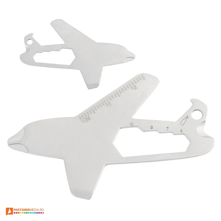 Unelte multifunctionale promotionale cu forma de avion unelte multifunctionale metalice cu forma de avion ap800797