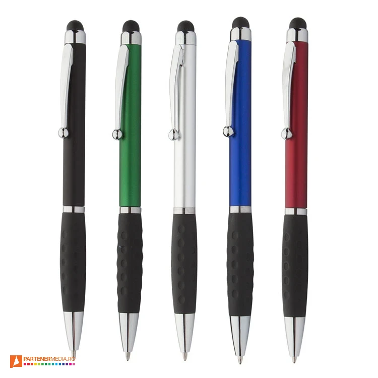 pixuri promotionale cu varf touc pen si grip din cauciuc ap805890 pixuri promotionale cu varf touc pen si grip din cauciuc ap805890 poza 1
