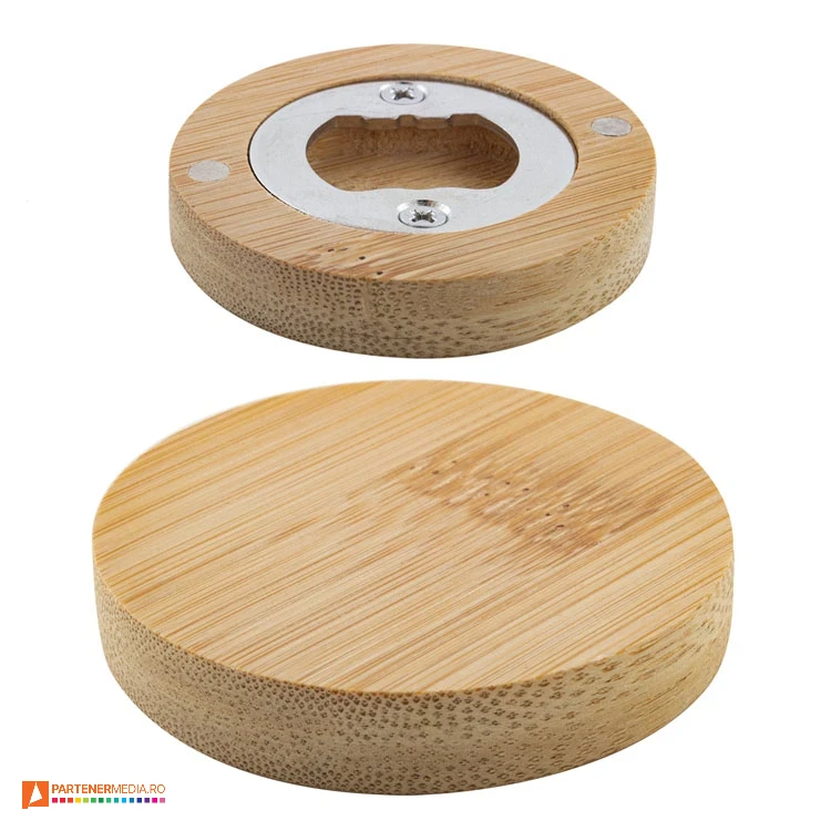 desfacatoare magnetice din lemn de bambus cu forma rotunda ap806991 poza 1