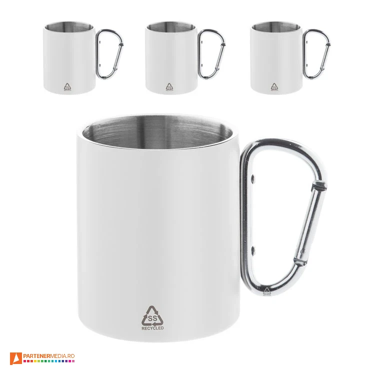 cani albe metalice de 300 ml cu maner carabina ap807905 poza 4