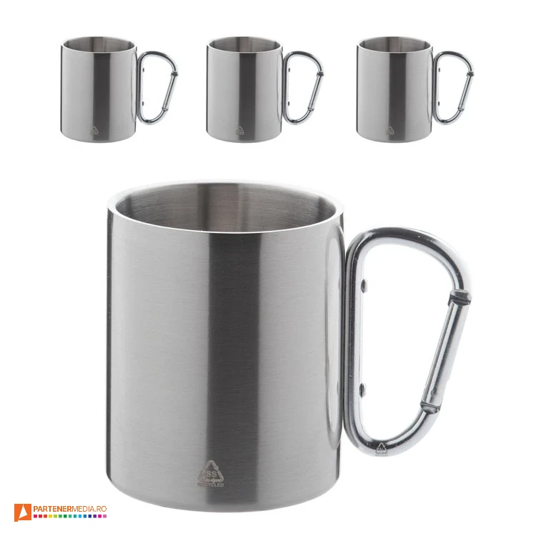 cani argintii metalice de 300 ml cu maner carabina ap807905 poza 5