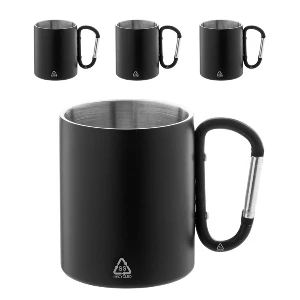 cani negre metalice de 300 ml cu maner carabina ap807905 poza 2