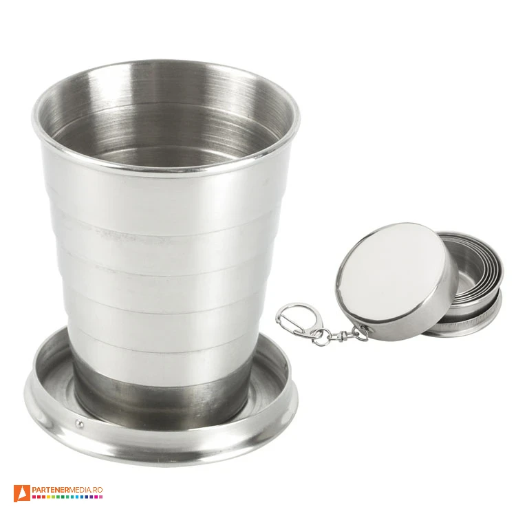 pahare metalice pliabile cu carabina ap808011