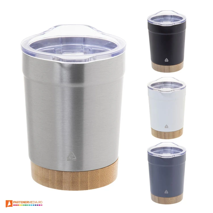 pahare promotionale de 300 ml din otel inoxidabil reciclat ap808114 poza 1