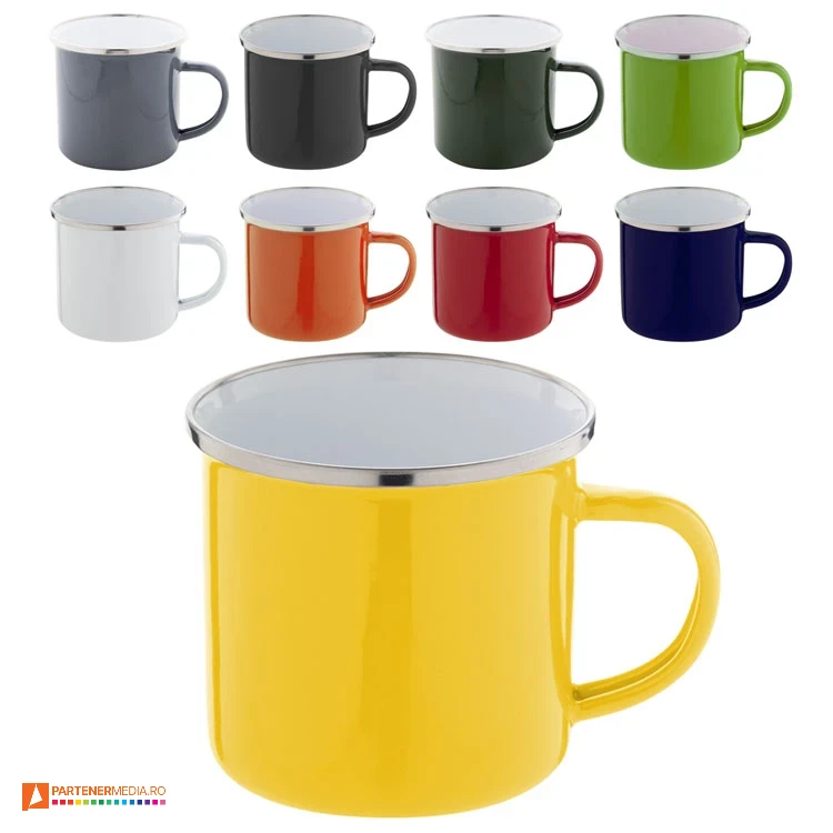 cani metalice de 300 ml cu design retro ap808123