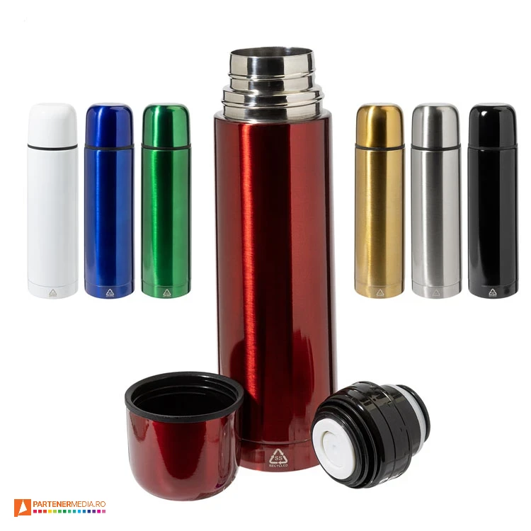 termosuri colorate promotionale de 500 ml din otel reciclat ap808141 poza 1