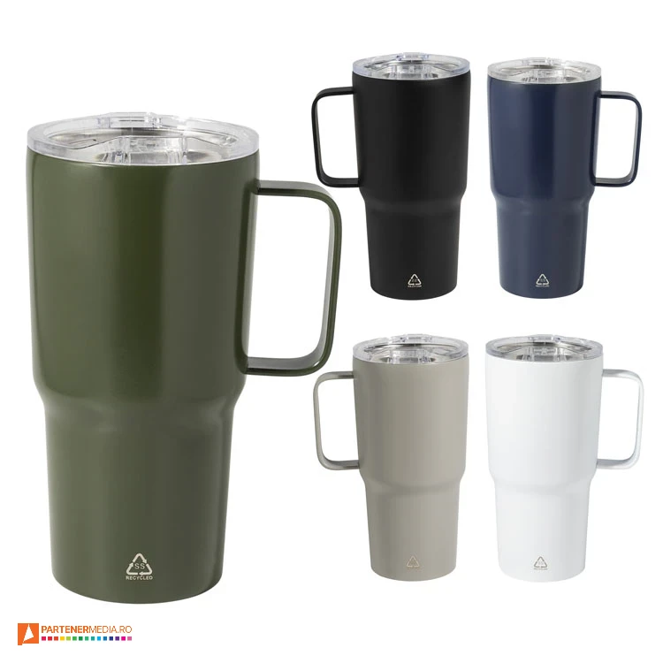 cani promotionale de 600 ml din otel inoxidabil reciclat ap808147 poza 1