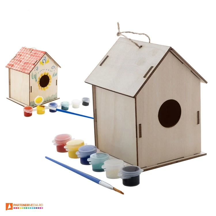 casute de pasari cu aquarele incluse ap808157 casute de pasari cu aquarele incluse ap808157 poza 1