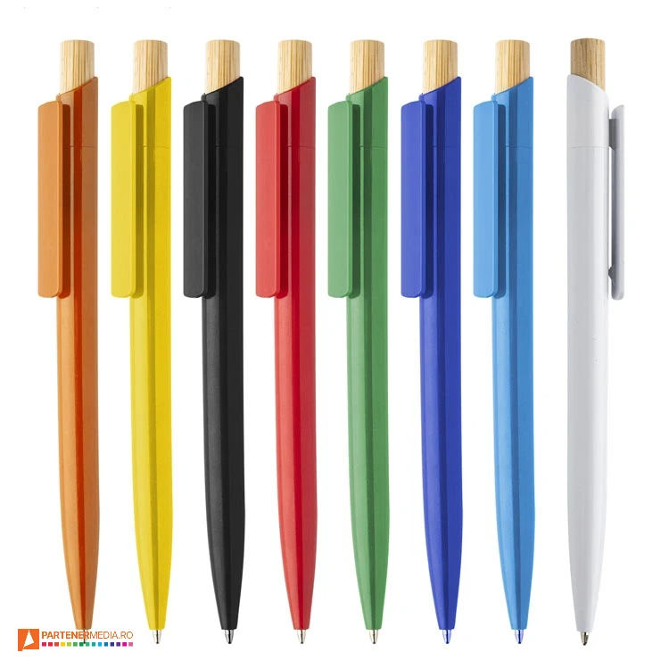 pixuri colorate din plastic cu agatatoare lata ap808187 pixuri colorate din plastic cu agatatoare lata ap808187 poza 1
