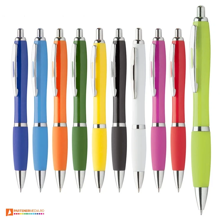 pixuri colorate cu grip cauciucat si design clasic ap808196 pixuri colorate cu grip cauciucat si design clasic ap808196 poza 1