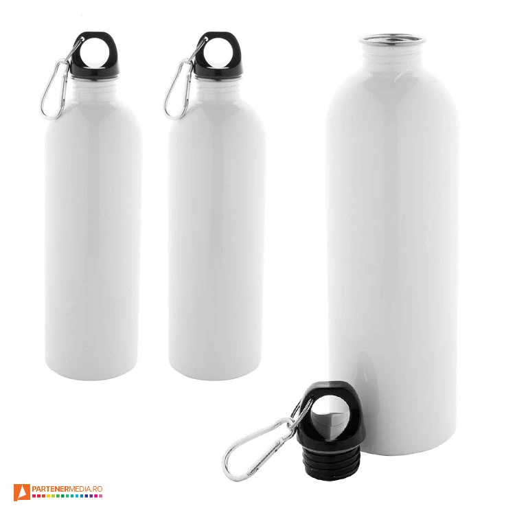 sticle albe sublimabile de 750 ml cu carabina ap808231 poza 1