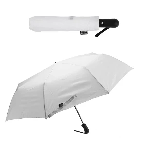 umbrele pliabile albe din poliester reciclat cu maner ergonomic ap808287 poza 2