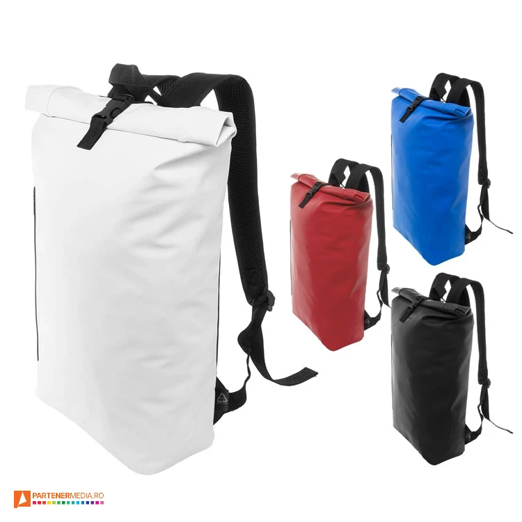 Rucsacuri de laptop cu inchidere rolltop si fixare cu catarama din plastic rucsacuri rolltop impermeabile cu buzunar de laptop ap808304