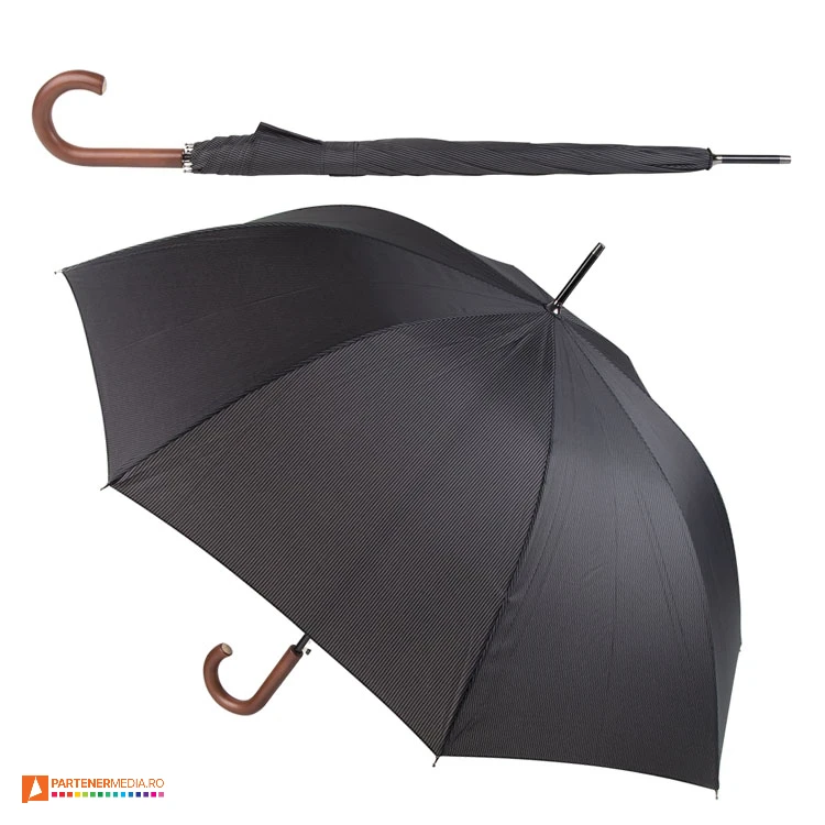 umbrele negre cu maner curb din lemn cu desgin elegant andre philippe ap808410 poza 1