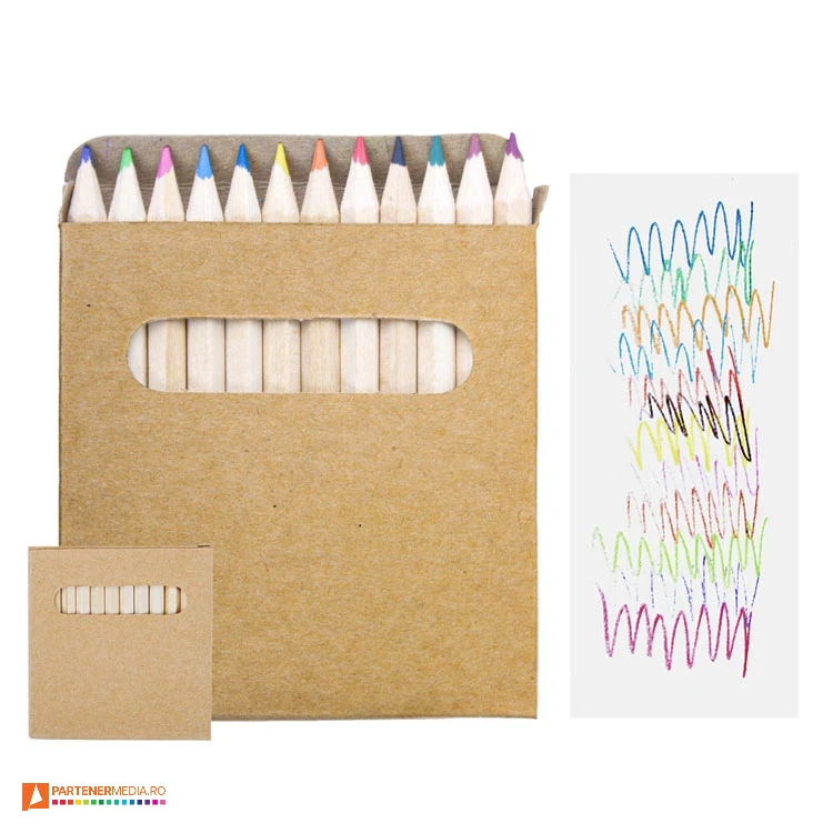 seturi de 12 creioane colorate in cutie din carton colorat ap808503 seturi de 12 creioane colorate in cutie din carton colorat ap808503 poza 1