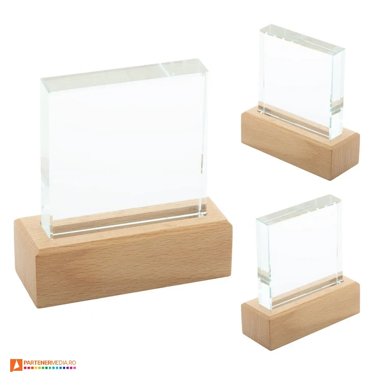 trofee promotionale din sticla si lemn de fag ap808551 trofee promotionale din sticla si lemn de fag ap808551 poza 1