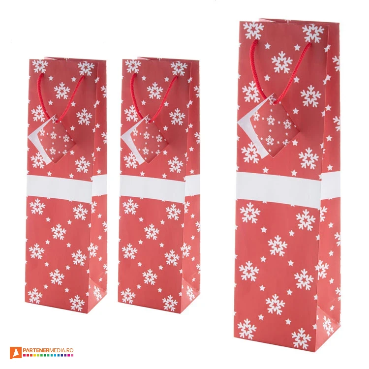 pungi de cadou cu design de craciun pentru sticle ap808765 pungi de cadou cu design de craciun pentru sticle ap808765 poza 1