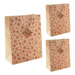 pungi de cadou din hartie kraft cu design de craciun ap808766