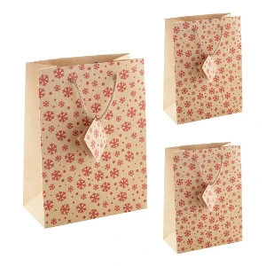 pungi mici de cadou din hartie kraft cu design de craciun ap808767