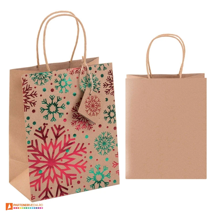 Pungi mici promotionale de cadou cu design de Craciun imprimat pungi mici de cadou cu design de craciun ap808771