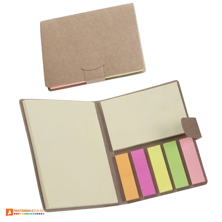 Blocnotes-uri cu 50 de notite galbene, 25 de notite galbene medii si 125 de etichete colorate blocnotesuri cu etichete colorate adezive ap809337