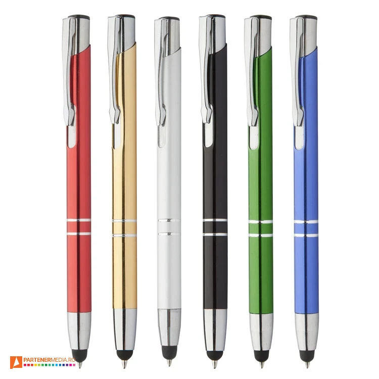 pixuri metalice cu design clasic si varf touch pen ap809551 pixuri metalice cu design clasic si varf touch pen ap809551 poza 1