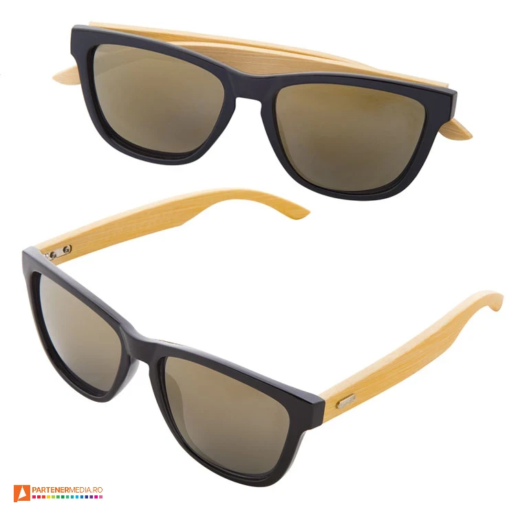 ochelari de soare din plastic cu brate din lemn ap810395 ochelari de soare din plastic cu brate din lemn ap810395 poza 1