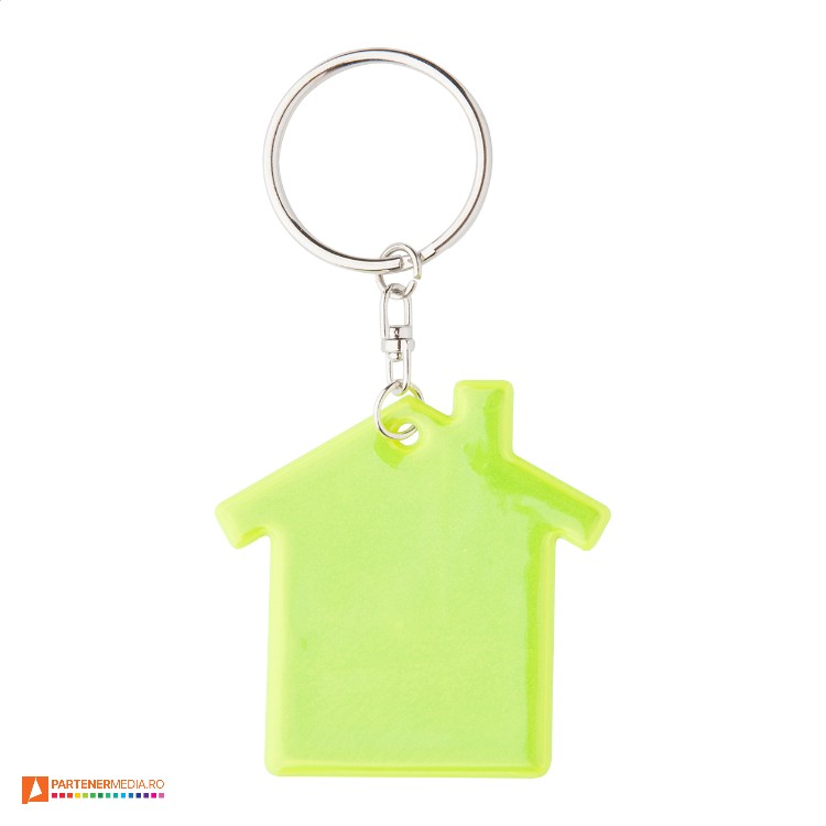 Brelocuri promotionale reflectorizante cu forma de casa AP811405