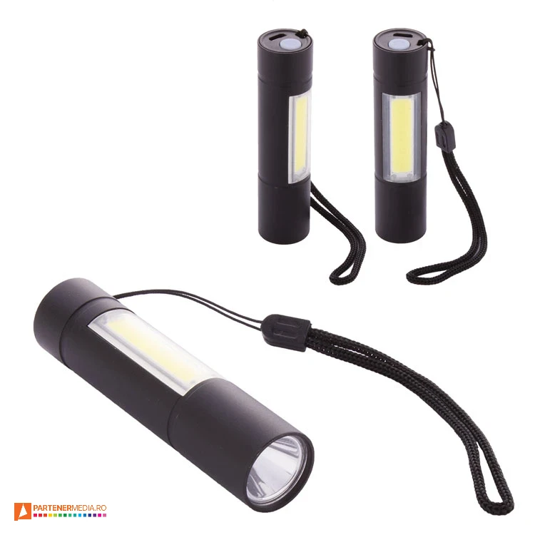 lanterne de buzunar cu baterie usb de 400 mah ap844052 poza 1