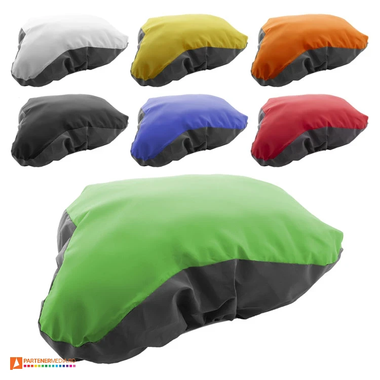 Huse pentru saua de bicicleta cu laterale reflectorizante si lungime de 26 cm huse din poliester bicolore pentrru biciclete ap844076