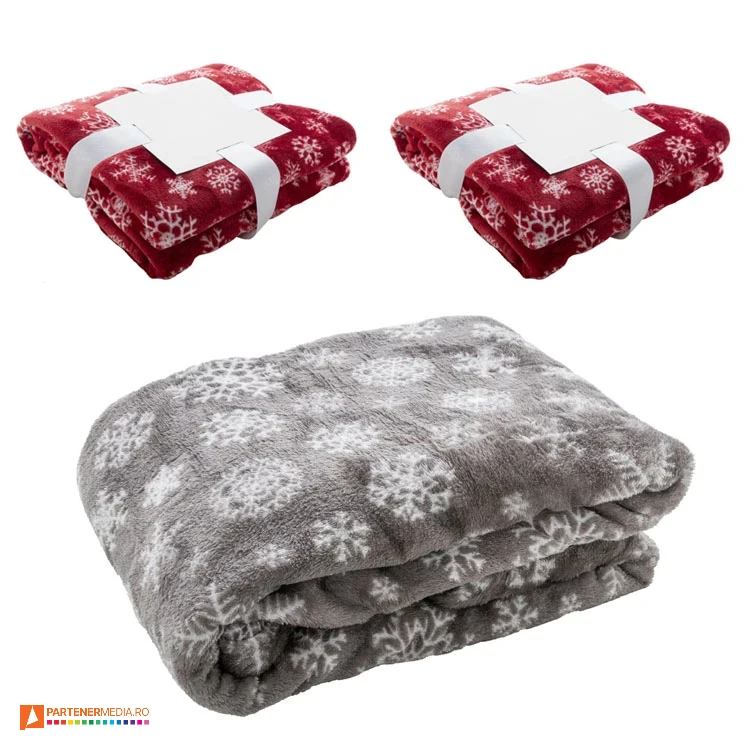 paturi fleece promotionale cu design de craciun ap861012 poza 1