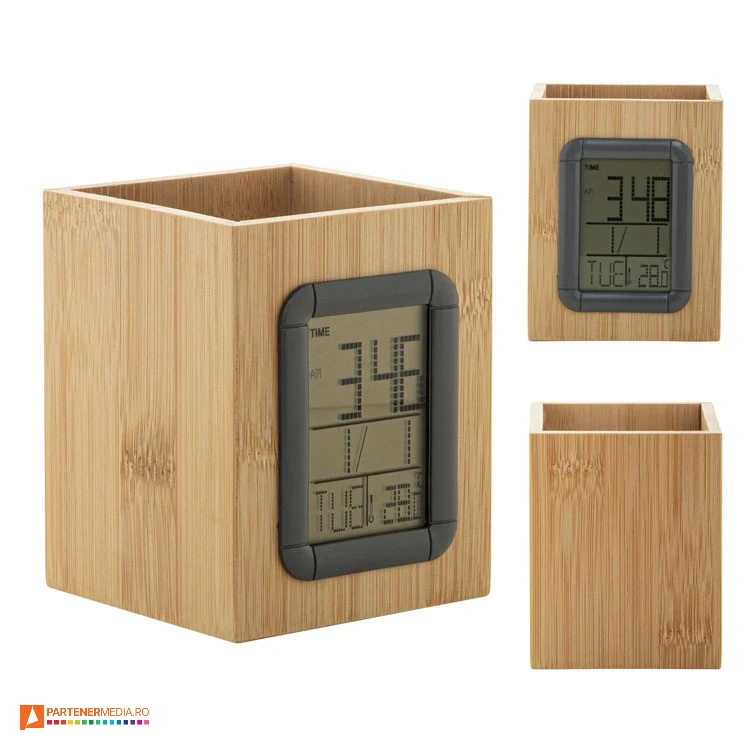 suporturi din lemn pentru pixuri cu ceas incorporat ap864013 poza 1