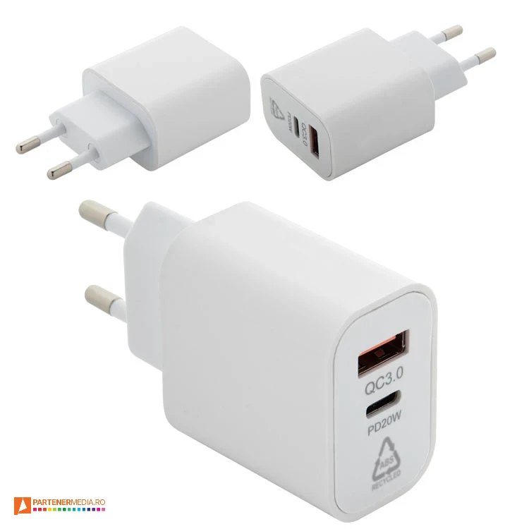 incarcatoare usb de prinza cu porturi usb a si usb c ap864017 poza 1