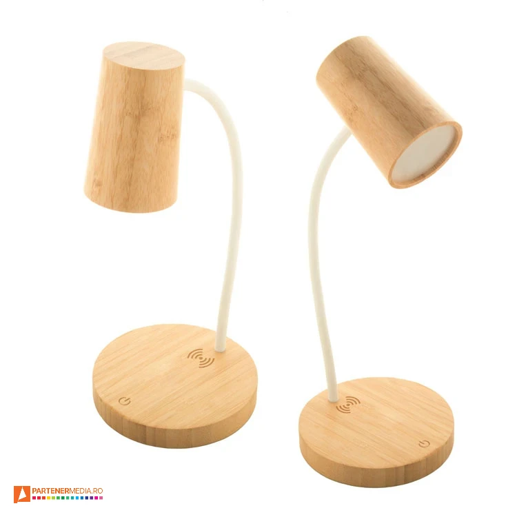 lampi flexibile led din lemn cu incarcator wireless ap864033