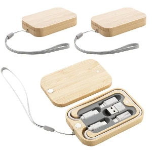 seturi de cabluri usb in cutie din lemn ap864061