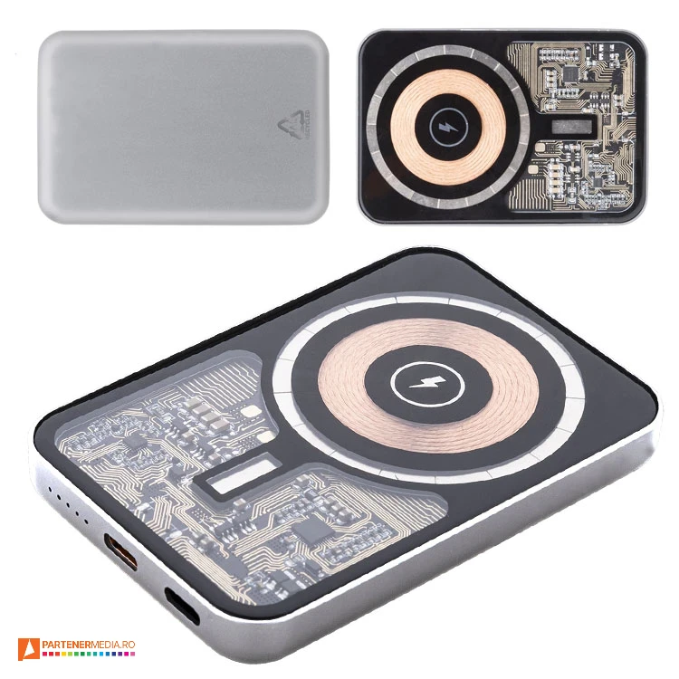 powerbank uri promotionale transparente de 5000 mah ap864073 poza 1