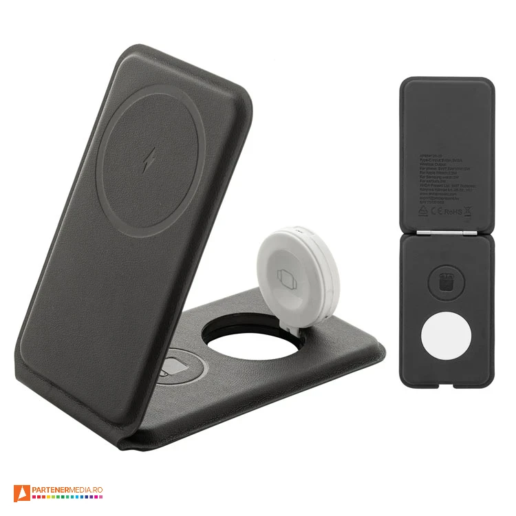 incarcatoare wireless pliabile pentru telefon ceas si casti audio ap864120