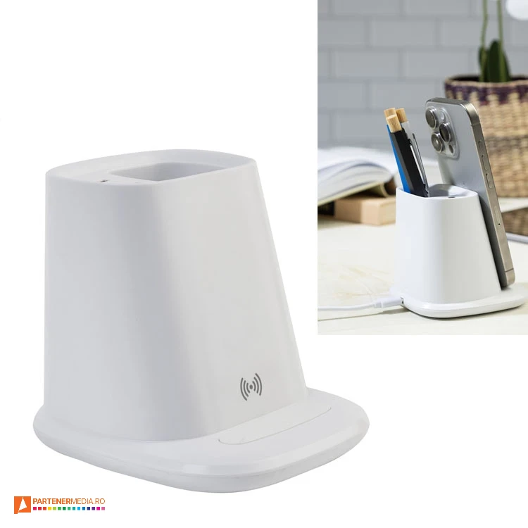 suporturi de pixuri si telefon cu incarcator wireless de 10w ap864124