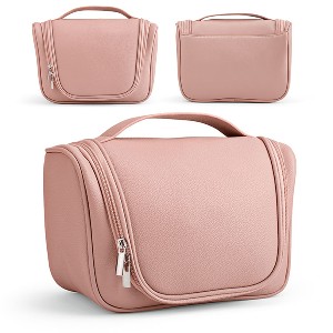 genti cosmetice roz din imitatie de piele atb002 poza 4