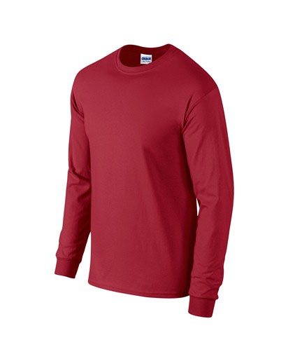 bluze grena barbatesti Gildan 2400 cu maneci lungi si guler rotund poza 11