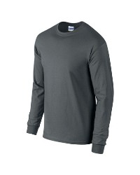 bluze gri inchis barbatesti Gildan 2400 cu maneci lungi si guler rotund poza 12