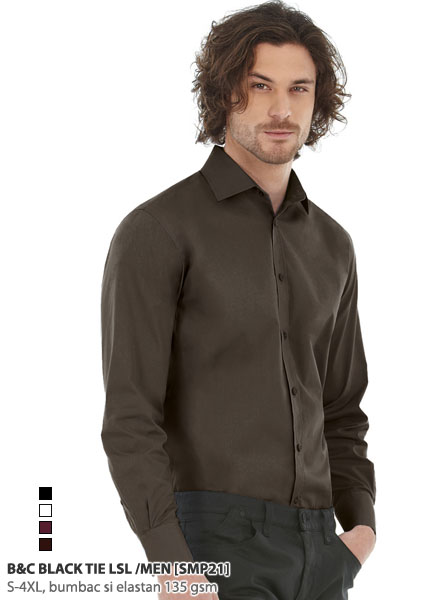 camasi promotionale barbatesti Black Tie LSL Men SMP81 poza 1