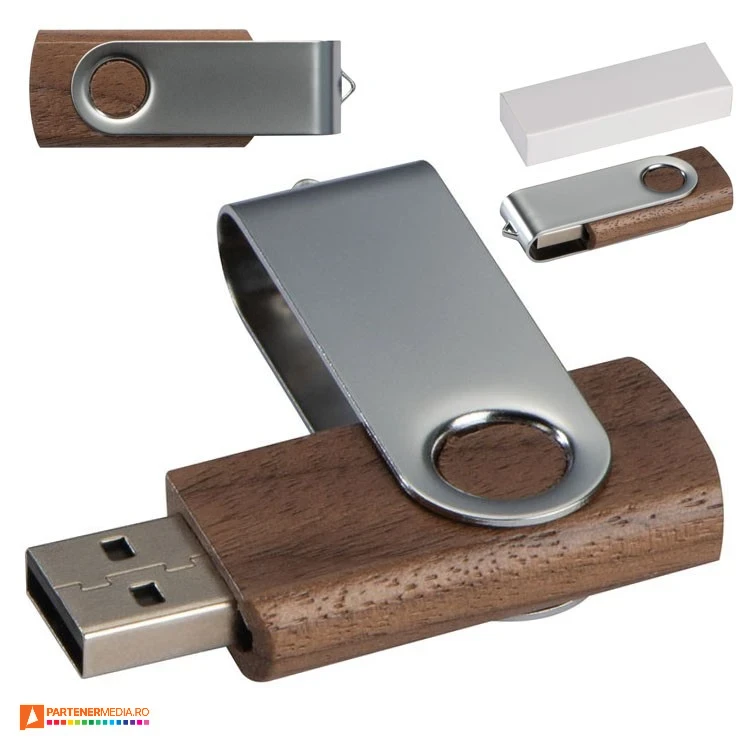 stick uri usb de 4 gb din lemn de nuc 087801