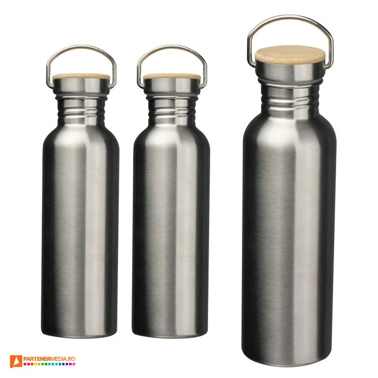 Sticle promotionale metalice de 800 ml din otel inoxidabil sticle metalice din otel inoxidabil cu capac cu maner 229407