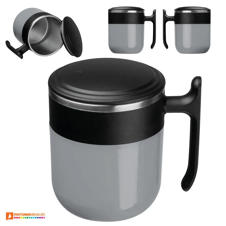 cani promotionale metalice cu maner si capac din plastic 255907