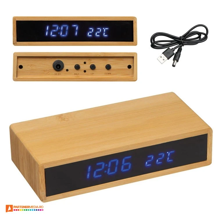 Ceasuri promotionale de birou cu incarcator wireless ceasuri de birou cu incarcator wireless 2672