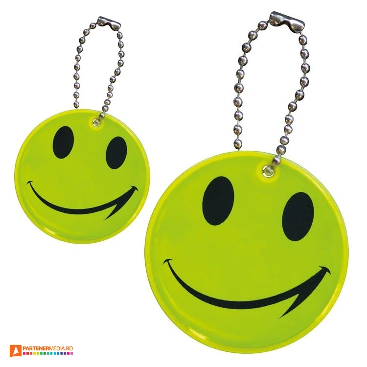 brelocuri reflectorizante smiley 2889