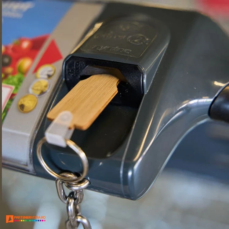 brelocuri cu moneda pentru cosuri de cumparaturi 3736 poza 2